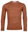 Thomas Maine Merino Wool Crew Neck Single Knit Pullover Rust