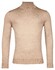 Thomas Maine Merino Wool Rollneck Single Knit Pullover Light Beige Melange