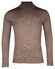 Thomas Maine Merino Wool Rollneck Single Knit Pullover Taupe