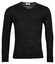 Thomas Maine Merino Wool V-Neck Single Knit Pullover Black