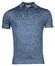 Thomas Maine Polo Pullover Short Sleeve Single Knit Merino Linen Silk Poloshirt Mid Blue
