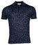 Thomas Maine Polo Pullover Short Sleeve Single Knit Merino Linen Silk Poloshirt Navy
