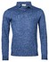 Thomas Maine Polo Pullover Single Knit Trui Midden Blauw