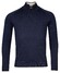 Thomas Maine Pullover Half Zip Double Knit Inner Cotton Layer Pullover Navy
