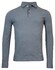 Thomas Maine Pullover Polo Collar Buttons Single Knit Merino Blend Pullover Greyblue