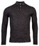 Thomas Maine Pullover Polo Collar Buttons Single Knit Pullover Anthracite Grey