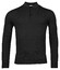Thomas Maine Pullover Polo Collar Buttons Single Knit Pullover Black