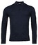 Thomas Maine Pullover Polo Collar Buttons Single Knit Pullover Navy