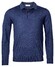 Thomas Maine Pullover Polo Collar Merino Wool Pullover Denim Blue