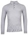 Thomas Maine Pullover Polo Collar Single Knit Merino Elastan Pullover Mid Grey Melange