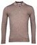 Thomas Maine Pullover Polo Half Zip Collar Single Knit Pullover Taupe