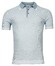 Thomas Maine Pullover Polo Two Color Pima Cotton Jacquard Structure Knit Polo Ice Blue