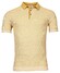 Thomas Maine Pullover Polo Two Color Pima Cotton Jacquard Structure Knit Poloshirt Mustard