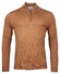 Thomas Maine Pullover Shirt Style Zip Merino Single Knit Pullover Camel