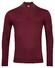 Thomas Maine Pullover Shirt Style Zip Merino Single Knit Trui Bordeaux
