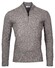 Thomas Maine Pullover Shirt Style Zip Rib Knit Trui Donker Grijs