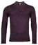 Thomas Maine Pullover Shirt Style Zip Single Knit Pullover Dark Aubergine