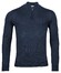 Thomas Maine Pullover Shirt Style Zip Single Knit Pullover Denim Blue