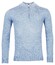 Thomas Maine Pullover Shirt Style Zip Single Knit Pullover Light Blue