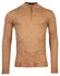 Thomas Maine Pullover Shirt Style Zip Single Knit Pullover Light Camel Melange