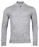 Thomas Maine Pullover Shirt Style Zip Single Knit Pullover Mid Grey Melange