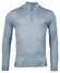 Thomas Maine Pullover Shirt Style Zip Single Knit Trui Licht Blauw