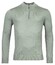 Thomas Maine Pullover Shirt Style Zip Single Knit Trui Soft Green