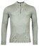 Thomas Maine Pullover Shirt Style Zip Single Knit Trui Soft Groen