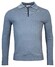 Thomas Maine Pullover Zip Collar Single Knit Pullover Steel Grey