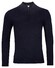 Thomas Maine Pullover Zip Single Knit Cashmere Pullover Navy