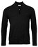 Thomas Maine Pullover Zip Single Structure Knit Pullover Black