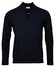 Thomas Maine Pullover Zip Single Structure Knit Pullover Navy