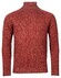 Thomas Maine Roll Neck Cable Structure Pullover Pullover Jasper Red