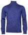 Thomas Maine Roll Neck Pullover Merino Wool Pullover Cobalt Blue Melange