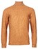 Thomas Maine Roll Neck Pullover Uni Color Duo Structure Pullover Camel