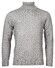 Thomas Maine Rollneck Cable Knit Pattern Pullover Light Grey