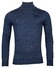Thomas Maine Rollneck Pullover Single Knit Merino Trui Jeans Blauw