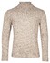 Thomas Maine Rollneck Pullover Single Knit New England Twill Trui Grijsbeige