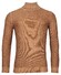 Thomas Maine Rollneck Structure Knit Mercerized Merino Pullover Camel