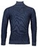 Thomas Maine Rollneck Structure Knit Mercerized Merino Pullover Jeans Blue
