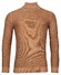 Thomas Maine Rollneck Structure Knit Mercerized Merino Trui Camel