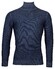 Thomas Maine Rollneck Structure Knit Mercerized Merino Trui Jeans Blauw