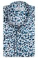 Thomas Maine Roma Modern Kent Abstract Floral Pattern by Liberty Shirt Mid Blue