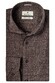 Thomas Maine Roma Modern Kent Slub Yarn by Canclini Shirt Dark Brown Melange