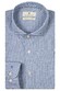 Thomas Maine Roma Modern Kent Small Pied-de-Poule Pattern Shirt Blue