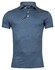 Thomas Maine Short Sleeve Merino Wool Jersey Poloshirt Mid Blue