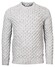 Thomas Maine Structure Cable Knit Pullover Light Grey