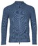 Thomas Maine Superfine Lambswool 2-Way Zip Half Cardigan Vintage Knit Cardigan Denim Melange