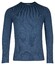 Thomas Maine Superfine Lamsbswool Crew Neck Single Knit Vintage Pullover Denim Blue Melange