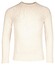 Thomas Maine Superfine Lamsbswool Crew Neck Single Knit Vintage Pullover Off White